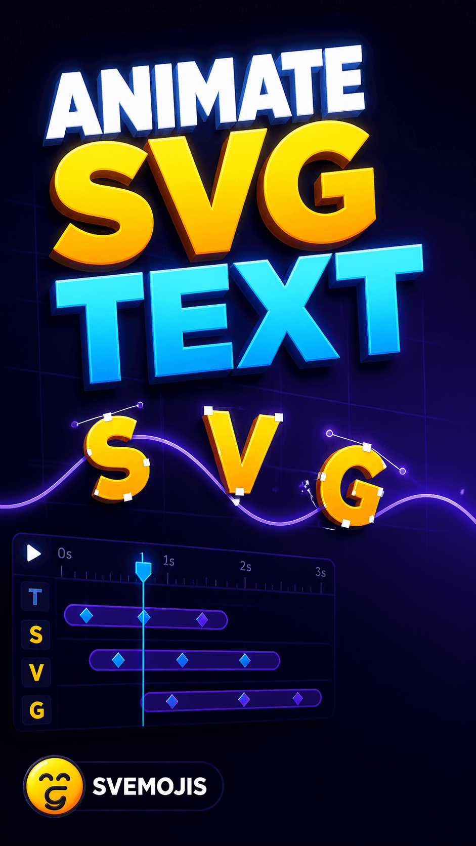 Quick SVG text animation TikTok tutorial cover
